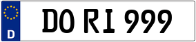 Trailer License Plate